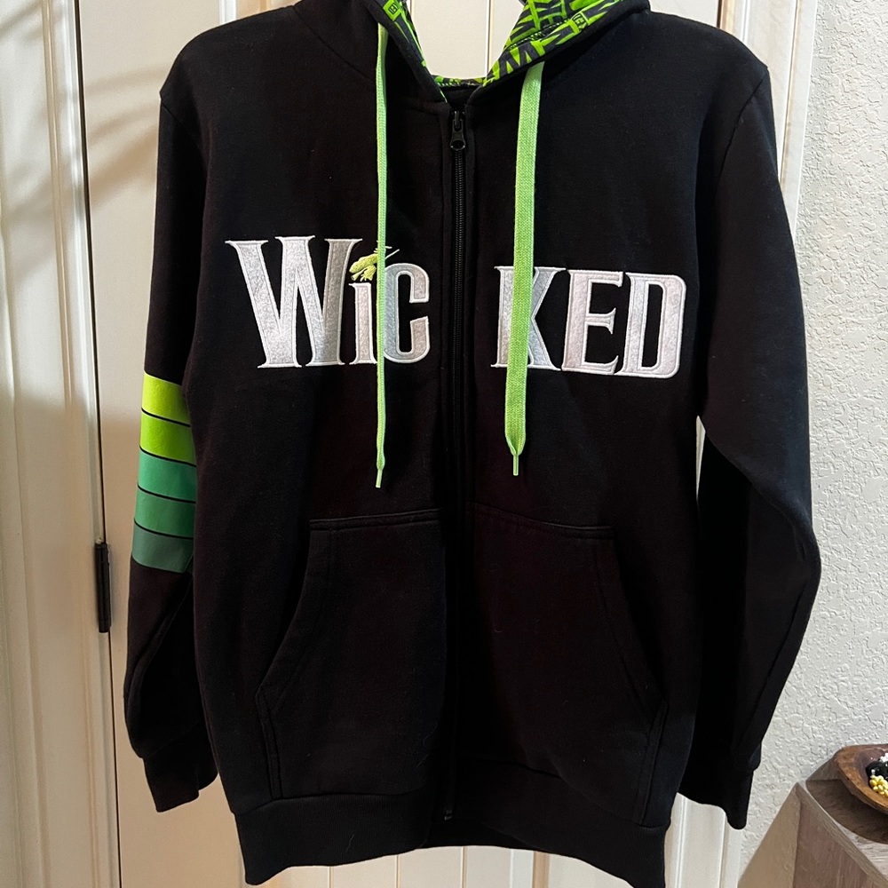 Official Wicked Black & Green Zip-Up Hoodie